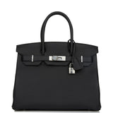 Hermes Birkin 30 Black Togo Palladium Hardware