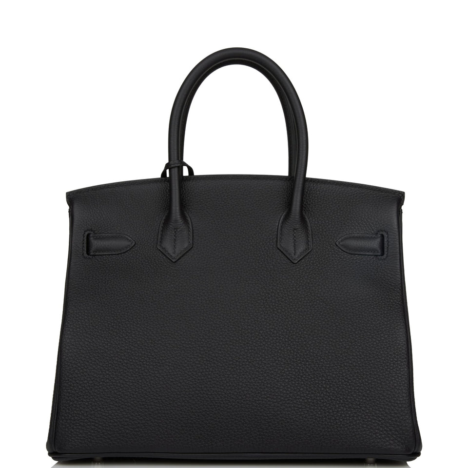 Hermes Birkin 30 Black Togo Palladium Hardware