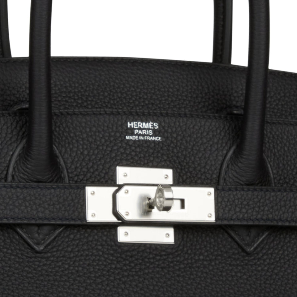 Hermes Birkin 30 Black Togo Palladium Hardware