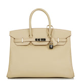 Hermes Birkin 35 Parchemin Epsom Palladium Hardware