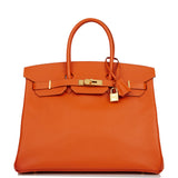 Hermes Birkin 35 Mangue Epsom Gold Hardware