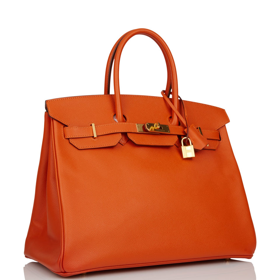 Hermes Birkin 35 Mangue Epsom Gold Hardware