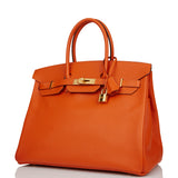 Hermes Birkin 35 Mangue Epsom Gold Hardware