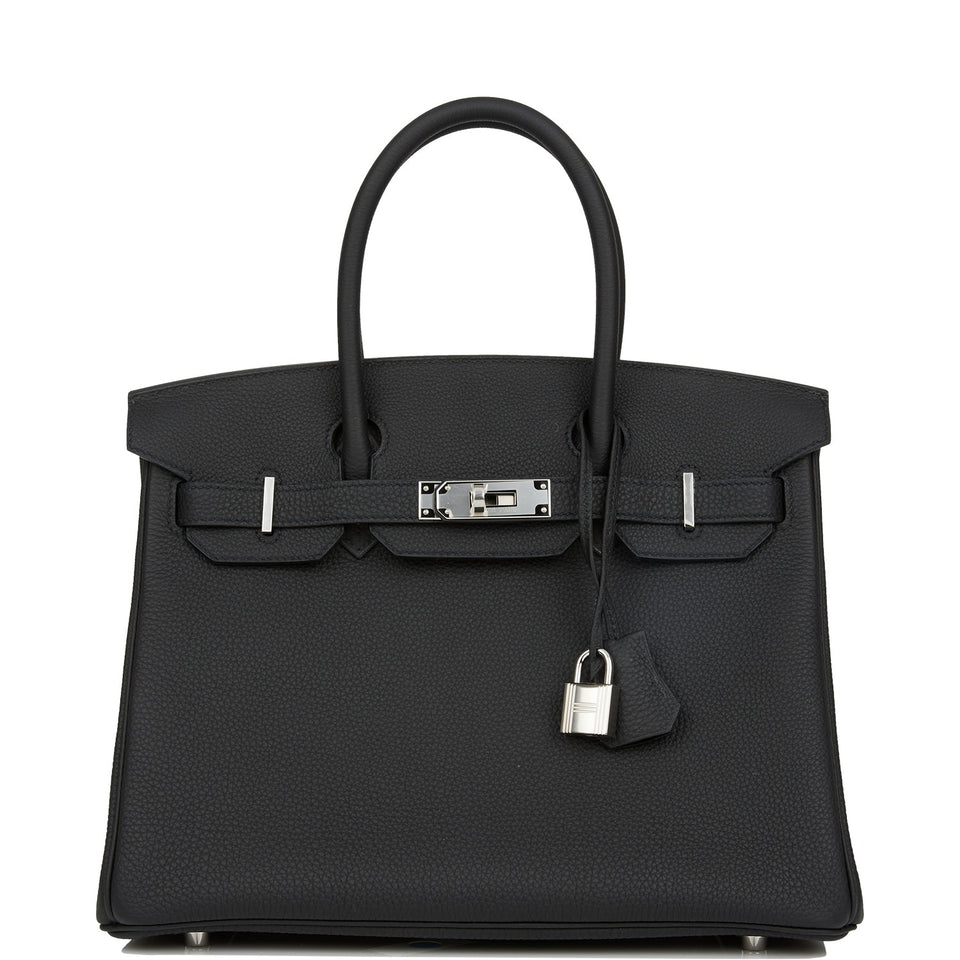 Hermes Birkin 30 Black Togo Palladium Hardware