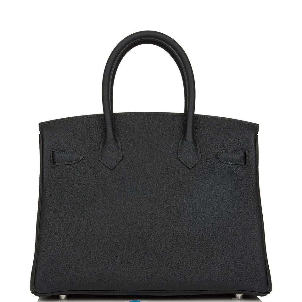 Hermes Birkin 30 Black Togo Palladium Hardware