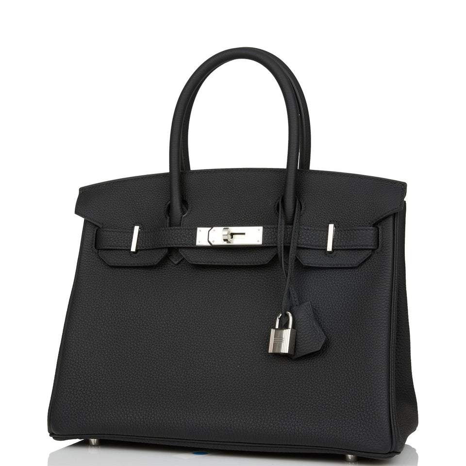 Hermes Birkin 30 Black Togo Palladium Hardware