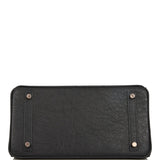 Hermes Birkin 30 Black Ostrich Rose Gold Hardware