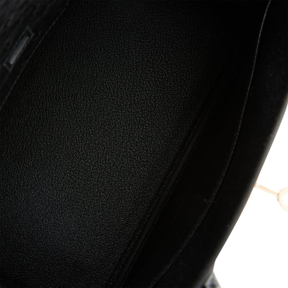 Hermes Birkin 30 Black Ostrich Rose Gold Hardware