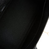 Hermes Birkin 30 Black Ostrich Rose Gold Hardware