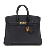 Hermes Birkin 25 Caban Swift Gold Hardware