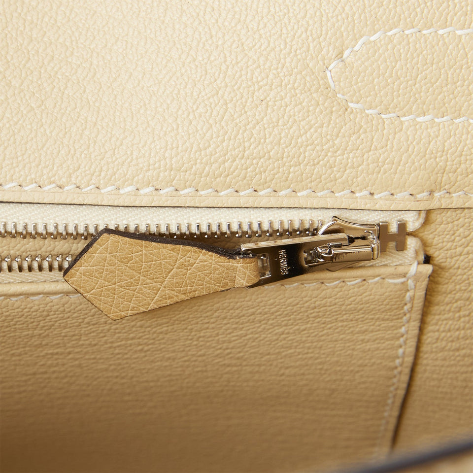 Hermes Birkin 30 Trench Ostrich Palladium Hardware