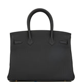 Hermes Birkin 30 Black Togo Gold Hardware