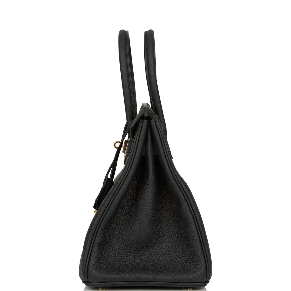 Hermes Birkin 30 Black Togo Gold Hardware