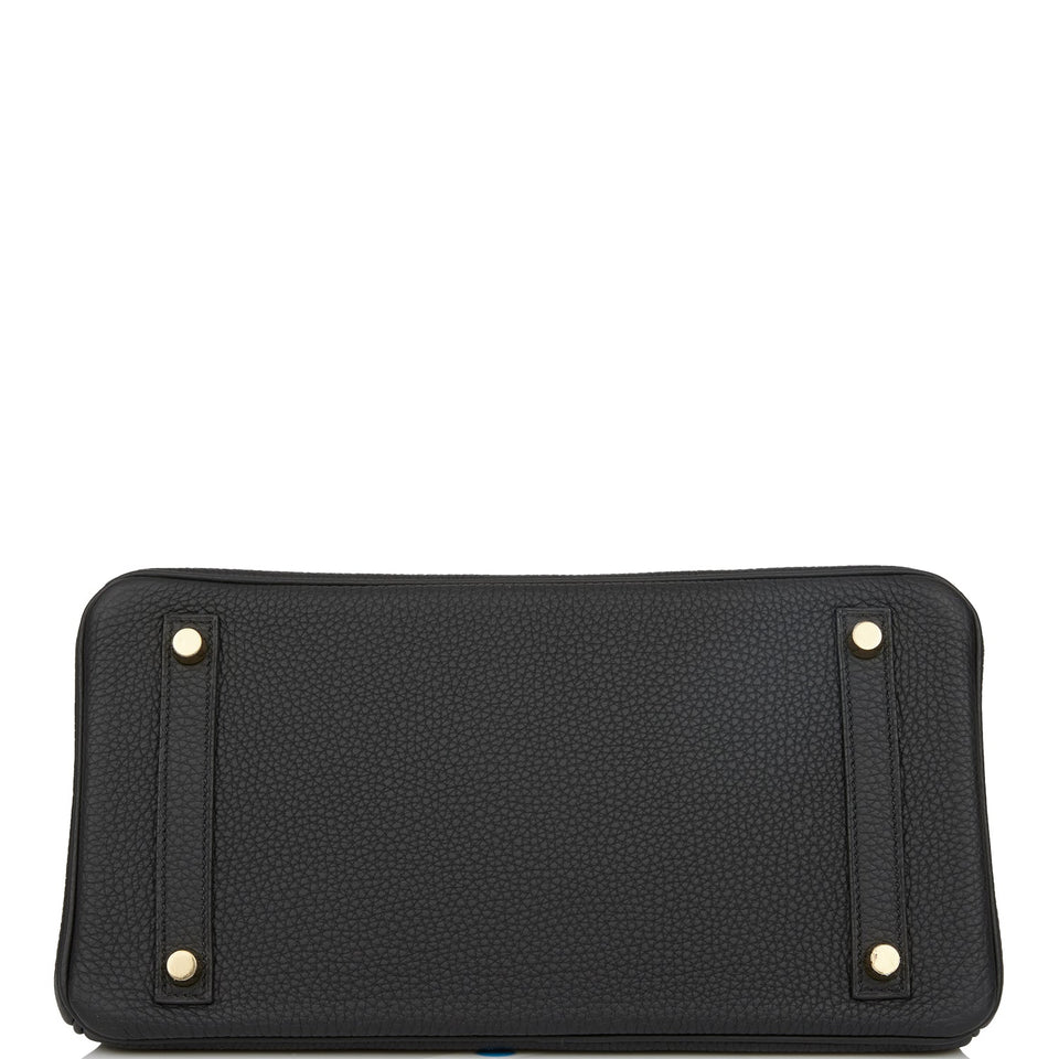 Hermes Birkin 30 Black Togo Gold Hardware