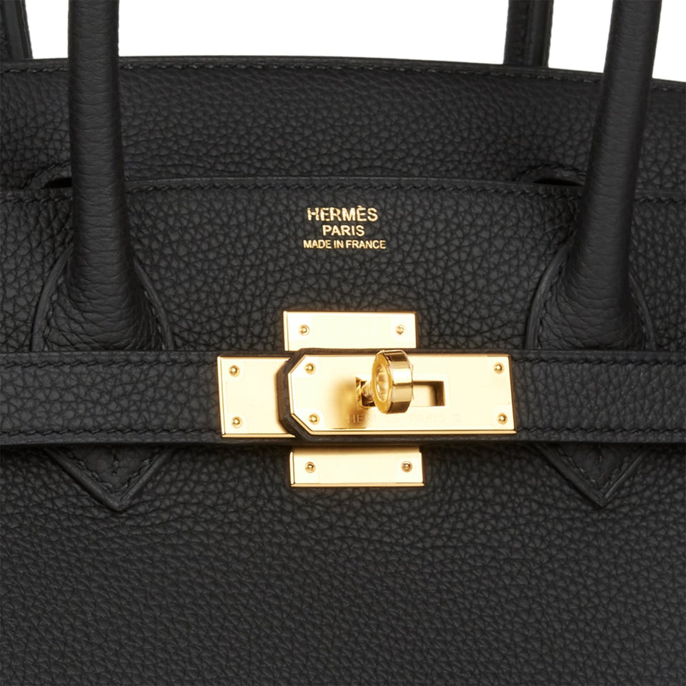 Hermes Birkin 30 Black Togo Gold Hardware