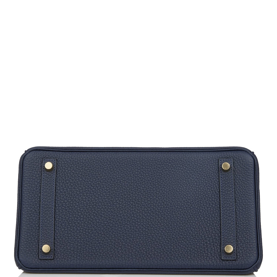 Hermes Birkin 30 Bleu Nuit Togo Gold Hardware