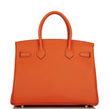 Hermes Birkin 30 Feu Clemence Palladium Hardware