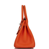 Hermes Birkin 30 Feu Clemence Palladium Hardware