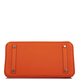 Hermes Birkin 30 Feu Clemence Palladium Hardware