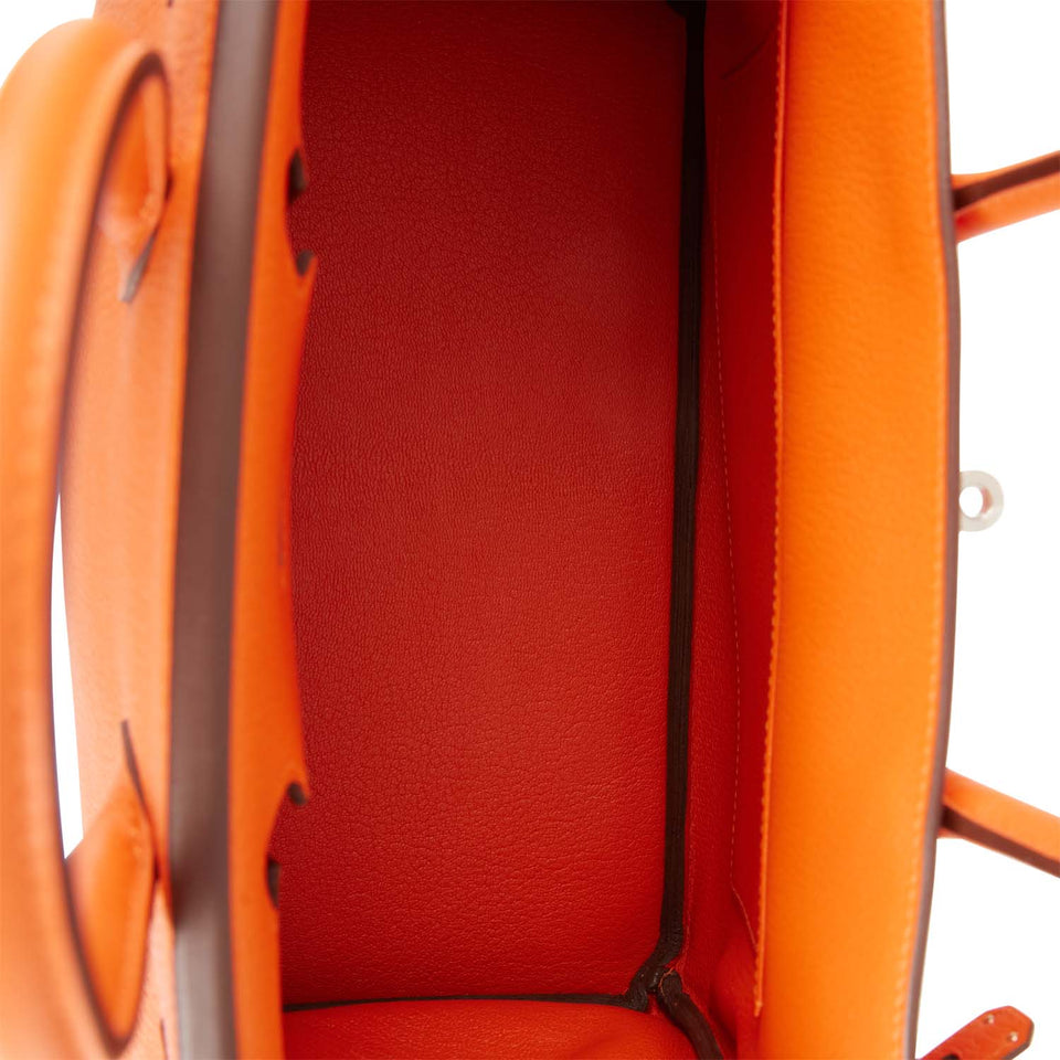 Hermes Birkin 30 Feu Clemence Palladium Hardware