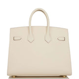 Hermes Birkin Sellier 25 Nata Epsom Gold Hardware