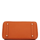 Hermes Birkin 30 Orange Clemence Gold Hardware