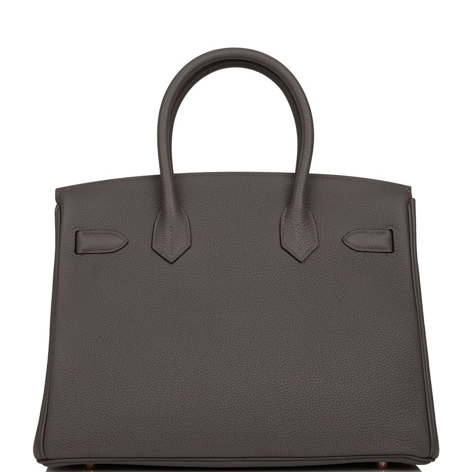 Hermes Birkin 30 Etain Togo Rose Gold Hardware