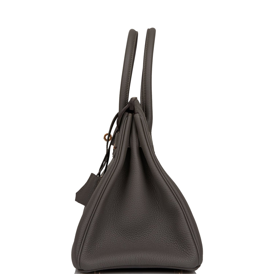 Hermes Birkin 30 Etain Togo Rose Gold Hardware