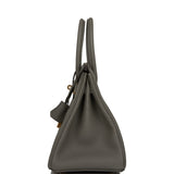 Hermes Birkin 30 Gris Meyer Togo Gold Hardware