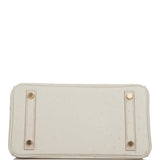 Hermes Birkin 25 Beton Ostrich Gold Hardware