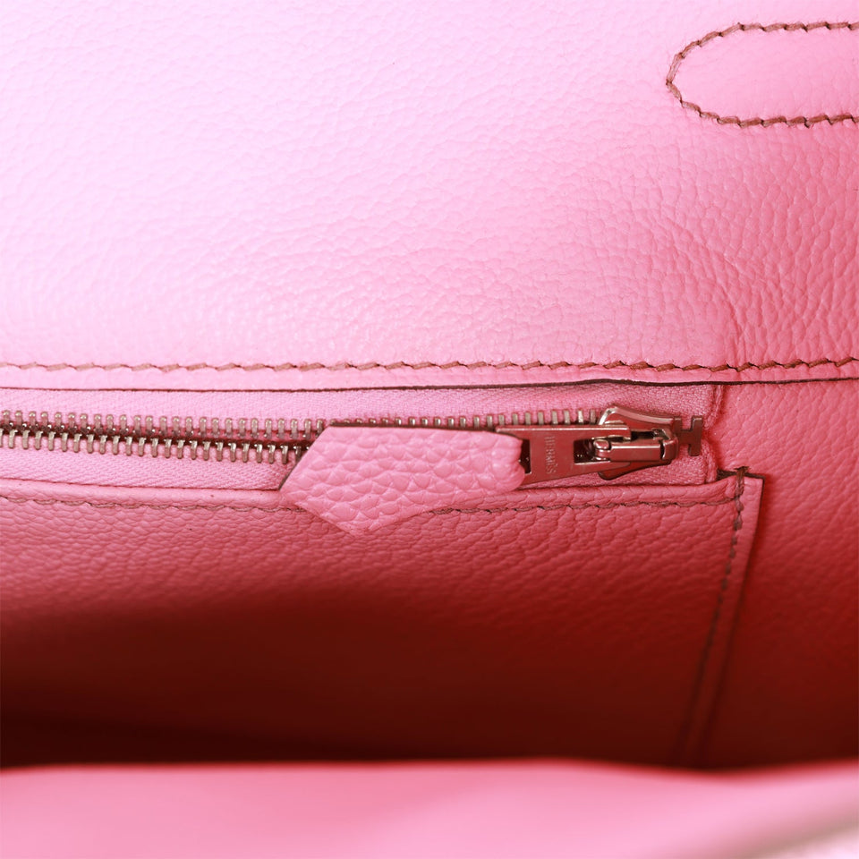 Hermes Birkin 35 Bubblegum Togo Palladium Hardware