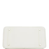 Hermes Birkin 35 White Clemence Palladium Hardware