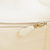 Hermes Birkin 35 White Clemence Palladium Hardware