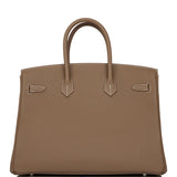 Hermes Birkin 35 Etoupe Togo Palladium Hardware