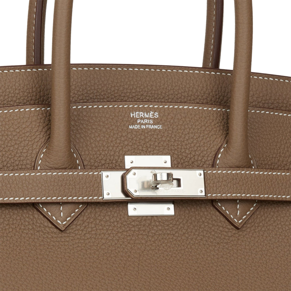 Hermes Birkin 35 Etoupe Togo Palladium Hardware