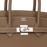 Hermes Birkin 35 Etoupe Togo Palladium Hardware