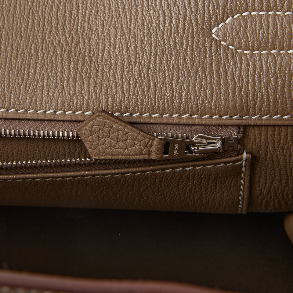 Hermes Birkin 35 Etoupe Togo Palladium Hardware