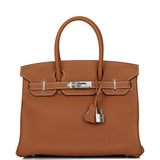Hermes Birkin 30 Gold Togo Palladium Hardware
