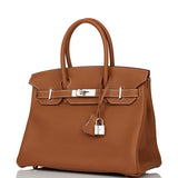 Hermes Birkin 30 Gold Togo Palladium Hardware