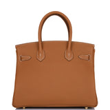 Hermes Birkin 30 Gold Togo Gold Hardware