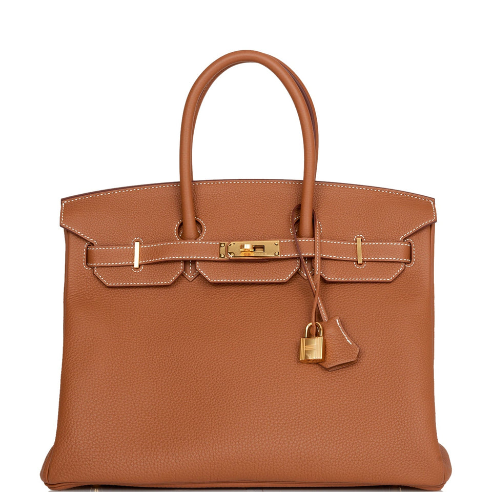 Hermes Birkin 35 Gold Togo Gold Hardware