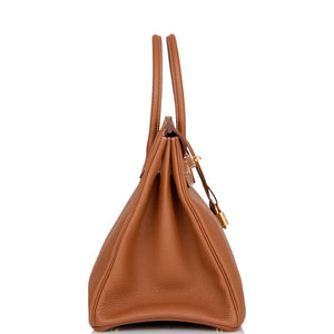 Hermes Birkin 35 Gold Togo Gold Hardware