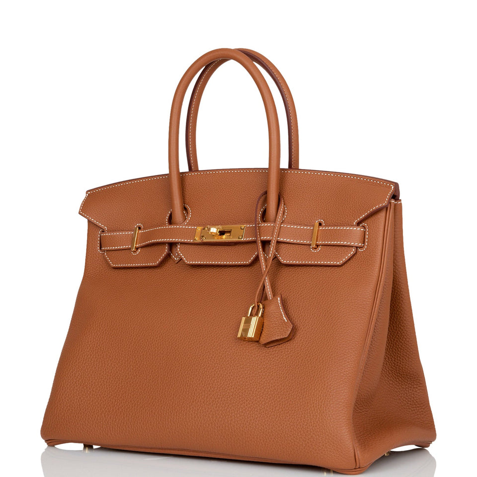 Hermes Birkin 35 Gold Togo Gold Hardware