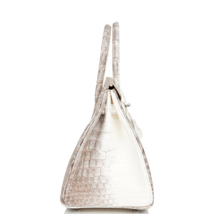Hermes Birkin 30 Himalaya Niloticus Crocodile Palladium Hardware