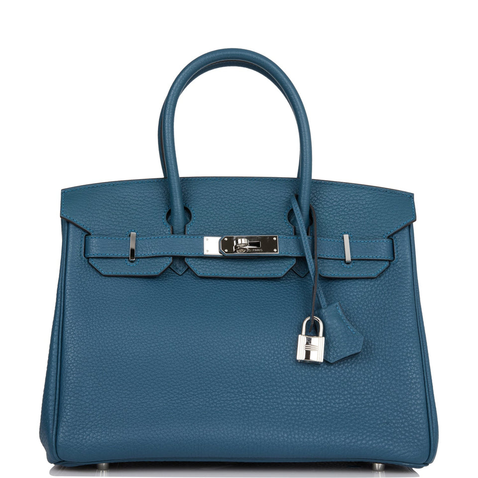 Hermes Birkin 30 Colvert Togo Palladium Hardware -
