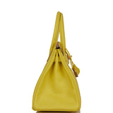 Hermes Birkin 30 Lime Epsom Gold Hardware