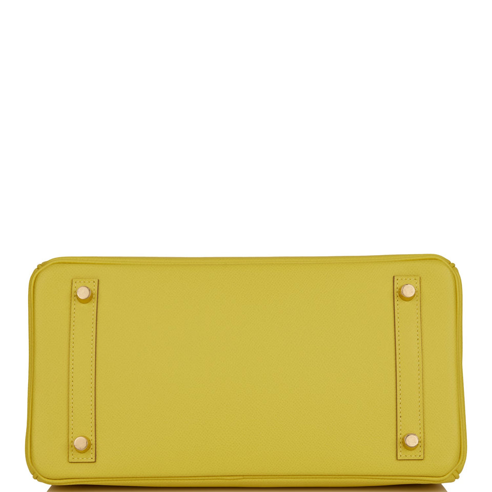 Hermes Birkin 30 Lime Epsom Gold Hardware