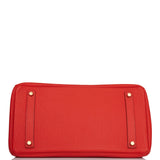 Hermes Birkin 35 Capucine Togo Gold Hardware