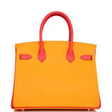 Hermes Special Order (HSS) Birkin 30 Jaune D'Or and Rose Jaipur Epsom Brushed Gold Hardware