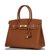 Hermes Birkin 30 Gold Togo Gold Hardware